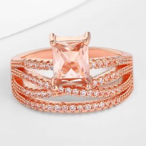 Arany tónusú Emporia Ötvözetű Gyűrű Fehér Emporia® Kristállyal, CAT114/54 146729444 - Női ékszer