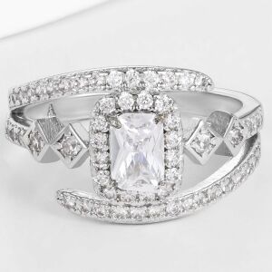 Arany tónusú Emporia Ötvözetű Gyűrű Fehér Emporia® Kristállyal, CAT130/62 146729445 - Női ékszer