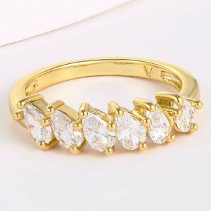 Arany tónusú Emporia Ötvözetű Gyűrű Fehér Emporia® Kristállyal, CAT031/59 146729476 - Női ékszer