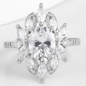 Arany tónusú Emporia Ötvözetű Gyűrű Fehér Emporia® Kristállyal, CAT104/54 146729488 - Női ékszer