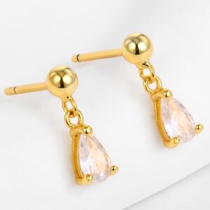 Arany tónusú Emporia Ötvözetű Fülbevaló Fehér Emporia® Kristállyal, CAT016 146729534 - Női ékszer