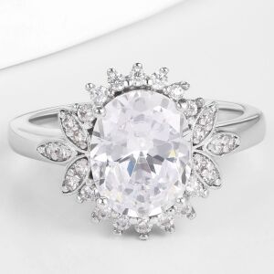 Arany tónusú Emporia Ötvözetű Gyűrű Fehér Emporia® Kristállyal, CAT060/52 146729535 - Női ékszer