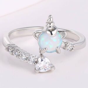 Arany tónusú Emporia Ötvözetű Gyűrű Fehér Emporia® Kristállyal, CAT065/54 146729541 - Női ékszer