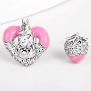 Arany tónusú Emporia Ötvözetű Fülbevaló Fehér Emporia® Kristállyal és Tűzzománccal, CAT155 146729571 - Női kiegészítő