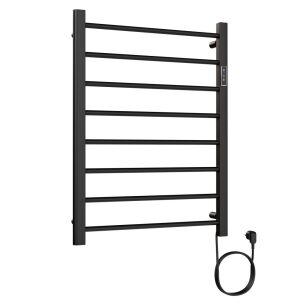 Elektromos design radiátor digitális termosztáttal NERO Italia Pico - 50 x 80 cm (fekete)