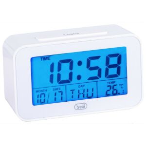 Trevi SLD 3P50 digitális ébresztőóra nagy LCD kijelző, kék háttérvilágítás, hőmérővel, naptár, 9 ébresztőhang, SNOOZE funkció 146729921 - Trevi