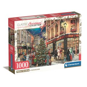 Clementoni 1000 db-os Compact puzzle - Karácsonyi séta 146729966 - Clementoni