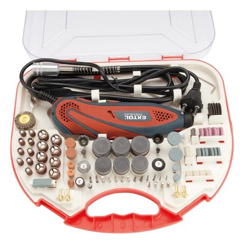 Extol Premium MINI KÖSZÖRŰ ÉS FÚRÓGÉP KÉSZLET, 130W 8892201