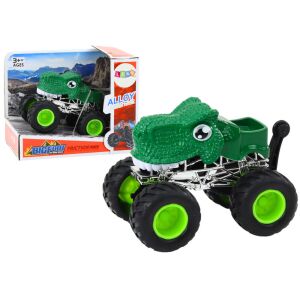 Dinoszaurusz terepjáró nagy gumikerekekkel, zöld 146731570 - Lean Toys