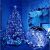 Weihnachts-Lichterkette für den Außenbereich, 1000 LEDs, 8 Programme, Blau, 80 m 146732157