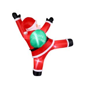 Obrovský nafukovací Santa Claus s LED svetlom, 180 cm 146732165 - Vonkajšie vianočné ozdoby