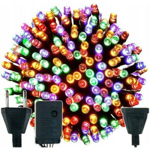 Świąteczne lampki zewnętrzne LED, 1000, 8 programowalnych, kolorowe, 80M 146732173 - Lightshine