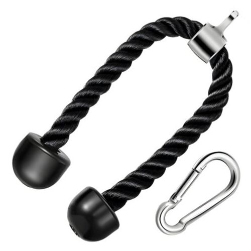 Tricepsz edzőkötél fitnesz gyakorlatokhoz, karabínerrel, 200 kg teherbírással, RT 146733445