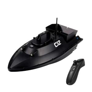 Łódź paszowa C12 z ładowaczem w kolorze czarnym 146733643 - Wędkarskie drobiazgi i akcesoria