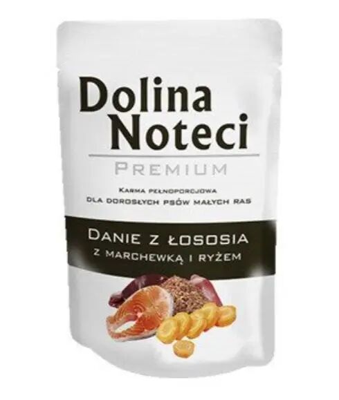 DOLINA NOTECI Premium Danie z Łososia - karma mokra dla małych psów dorosłych - 100g
