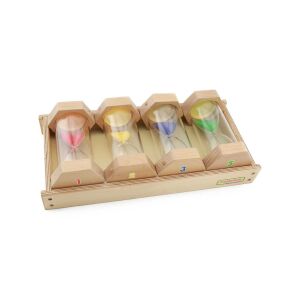 Set clepsidre din lemn si plastic transparent, +3 ani, Masterkidz 146734287 - Clepsidre