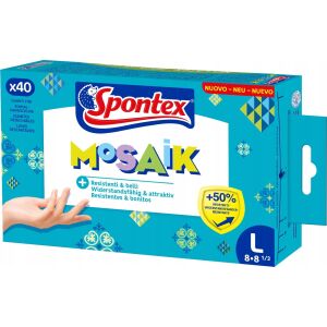Mănuși de unică folosință din mozaic Spontex, 40 buc, mărimea 8 146734314 - Mănuși de unică folosință