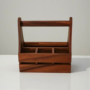 Fa evőeszköztartó, 4 fakkos, 14,5x23x23 cm