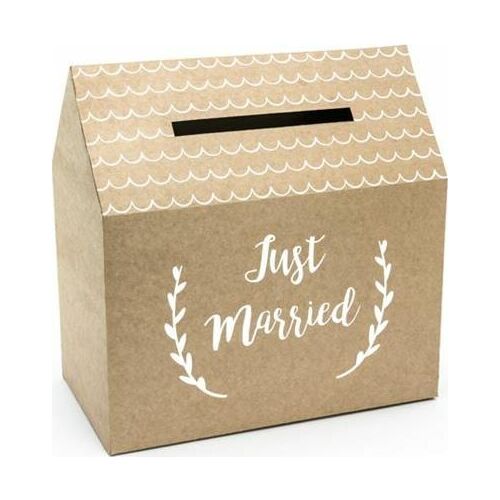 Borítékdoboz, PartuDeco, "Just Married", 30x30,5x16,5 cm, bézs 146734398