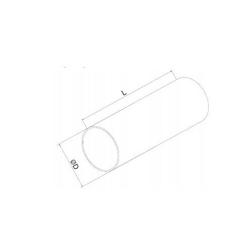 Szellőzőcsatorna kerek fi:150mm 0.5m fehér AirRoxy 02-489 146734410