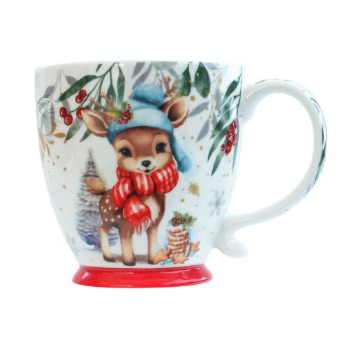 Karácsonyi porcelán bögre 45 cl talpas BAMBI 146734412