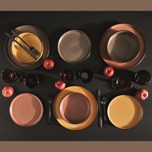 URBAN BRUGES kerámia étkészlet 18 db-os - barna színben 146734494