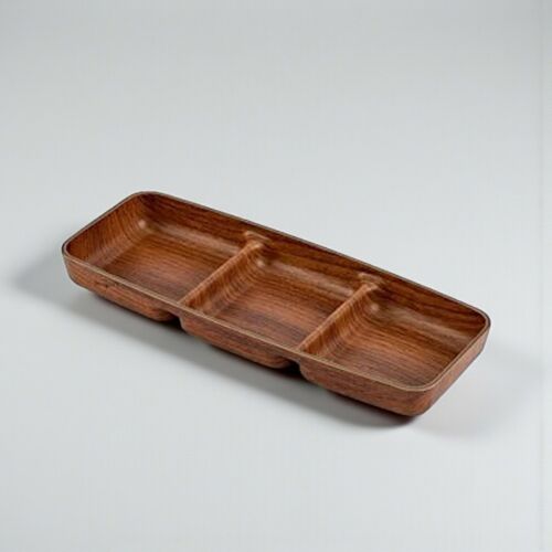 EVELIN plastic szögletes 3 részes kínáló tál, 10x26x2,7 cm 146734650