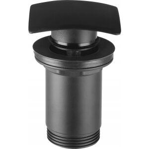 Ferro csap lefolyóval mosdókagylókhoz, fekete