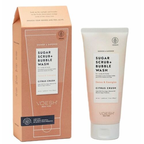 VOESH_Cukor Peeling + Habfürdő hámlasztó és habzó test- és fejbőrradír Citrus Crush 210g 146734876