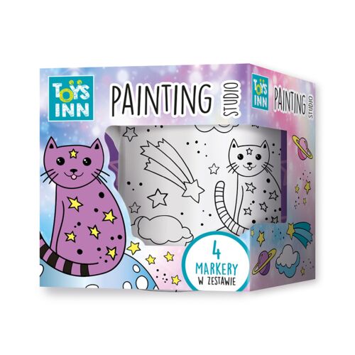 Kubek do kolorowania z markerami Kot 8356 STNUX