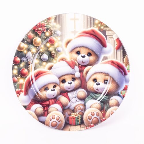 Tálca kerek műanyag macik 33cm 146735088