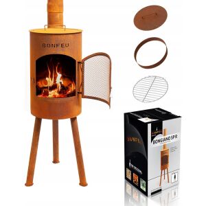 Kerti tűztér Rojaplast BONFEU kerti kandalló BONGIANO SP RUSTY