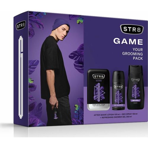 STR 8 ajándék szett játék (borotválkozás után 100ml+Deo spray 150ml+tusfürdő 250ml) 146735516