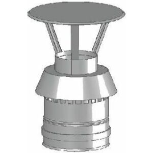 Jeremias Czerpnia pionowa 60 / 100 x 250mm malowana (TWIN35B060/100) 146735596 - Șemineu și sobă