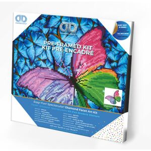 PROMO Gyémánthímzés Diamond Dotz Rózsaszín pillangó 33x33cm DDK5015