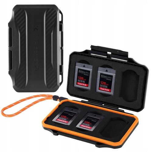 Keménytok Hard Case Tok SD-kártya tároló doboz 6x XQD / CF CFexpress B típusú / KF31.108 146735699