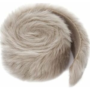 DP Craft Taśma z futrem DPCRAFT 6cm x 2m - beżowy Dalprint 146735799 - Pakowanie prezentów