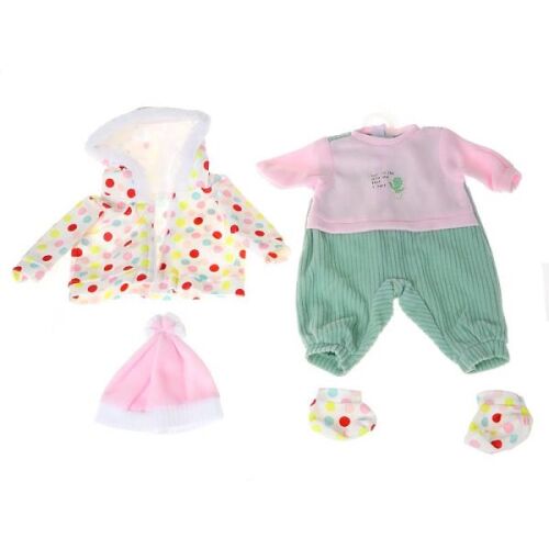 Fehér-zöld ruha egy 45 cm-es babához 567849 146735898