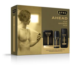 Set cadou STR 8 înainte (după bărbierit 100ml+spray Deo 150ml+Gel de duș 250ml) 146735987 - Frumusețe și sănătate