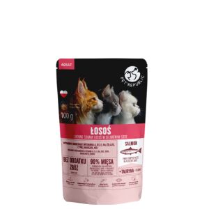 PET REPUBLIC Adult Łosoś drobno siekany - mokra karma dla kota - 100 g 146736013 - Karma dla kotów