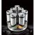 Berlinger Haus Black Royal rotating spice rack with filled spice jars