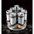 Berlinger Haus Black Royal 7 piece rotating spice rack, stainless steel, glass, plastic
