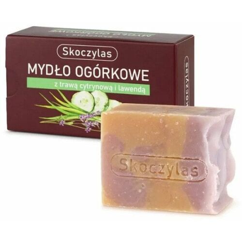 SKOCZYLAS_Mydlo ogórkowe z Trawa Cytrynowa i Lawenda uborkás és citromfű-lavendulás szappan 100g 146736466