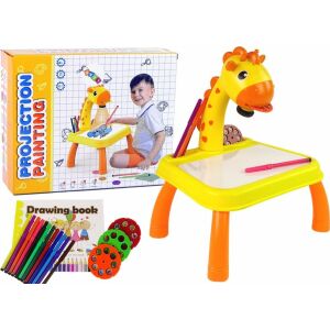 LeanToys Projektor Tábla Rajzoló Tanuló Dinoszaurusz Sárga