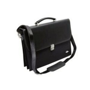 WEDO Elegáns aktatáska vállpánttal zárható fekete