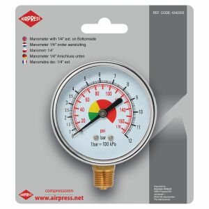 MANOMETER 1/4 " ALSÓ MENETELŐ AIRPRESS