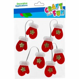 MANUSA DECORATIVA BN FETRU FAVORABILA 4BUC CF PBH12/144 146736977 - Decorațiuni pentru pomul de Crăciun