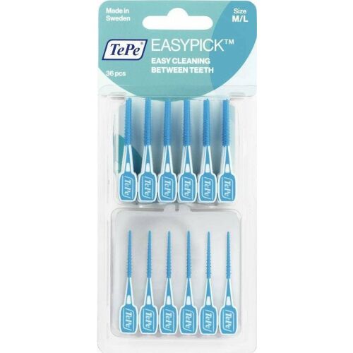 TEPE_EasyPick fogköz tisztító kefék/kefés fogpiszkálók tokban M/L Kék 36db 146737072