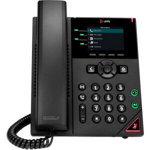 POLY 4-vonalas IP telefon VVX 250 PoE tápegység-támogatással 146737090 - VoIP berendezés