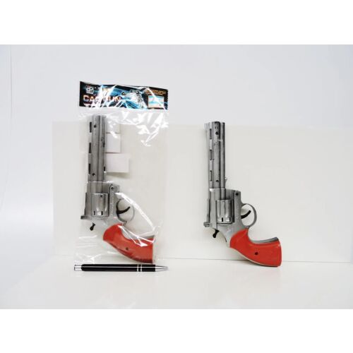 PISTOLET długi na spłonkę, plast.,     fol. 146737101